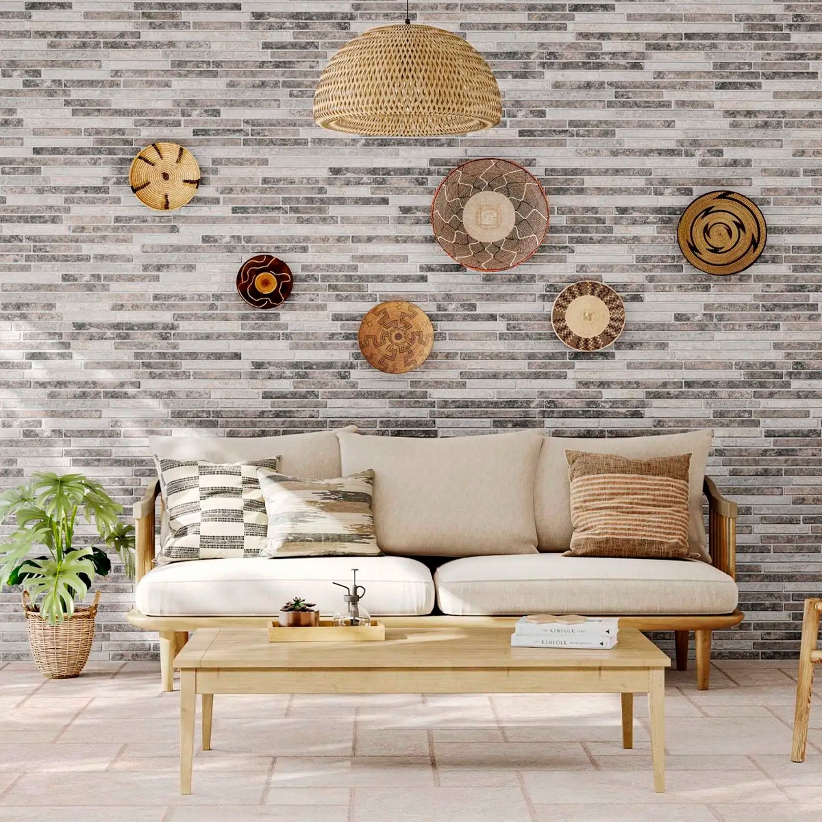 Interior with Amsterdam Vintage coating 15x45 (Box 1.08m2)