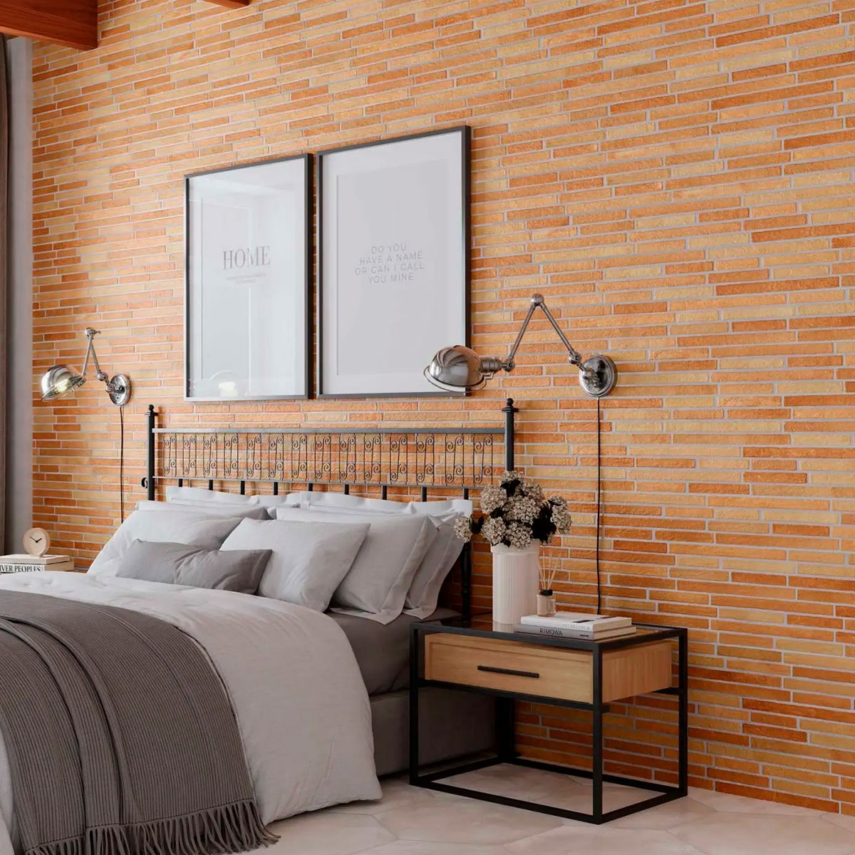 Interior com revestimento Amsterdam Ochre 15x45 (Caixa 1,08m2)