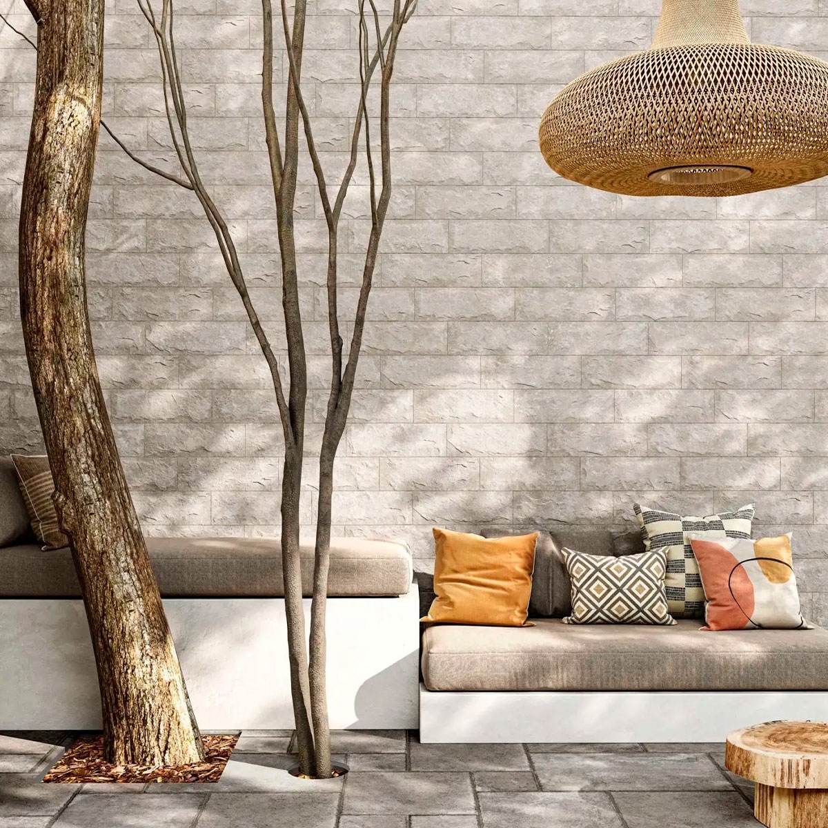 Exterior con revestimiento Andes White 15x45 (Caja 0,95m2)