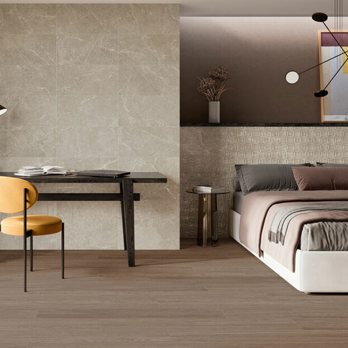 Innenraum mit Capitol Dome Earth 30x60 Verkleidung