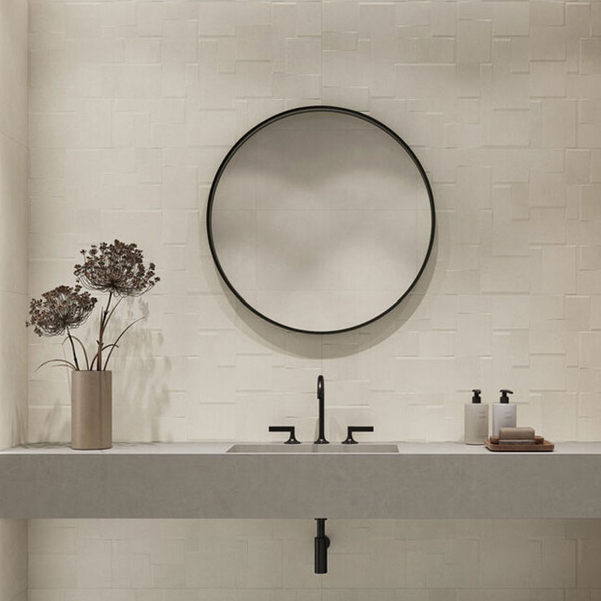 Baño con revestimiento Chelsea Court Almond 60x120