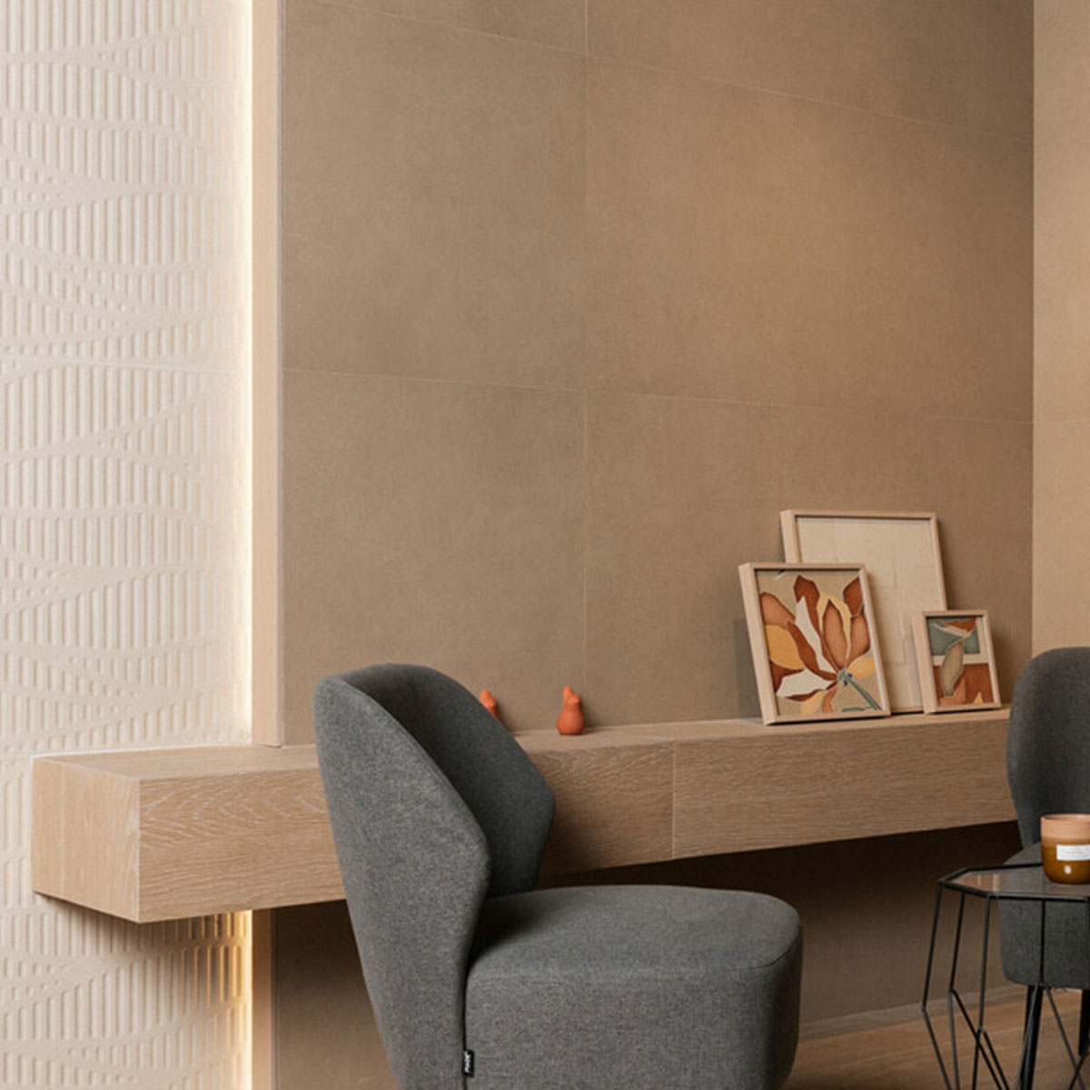 Interior con revestimiento Chelsea Tree Almond 60x120