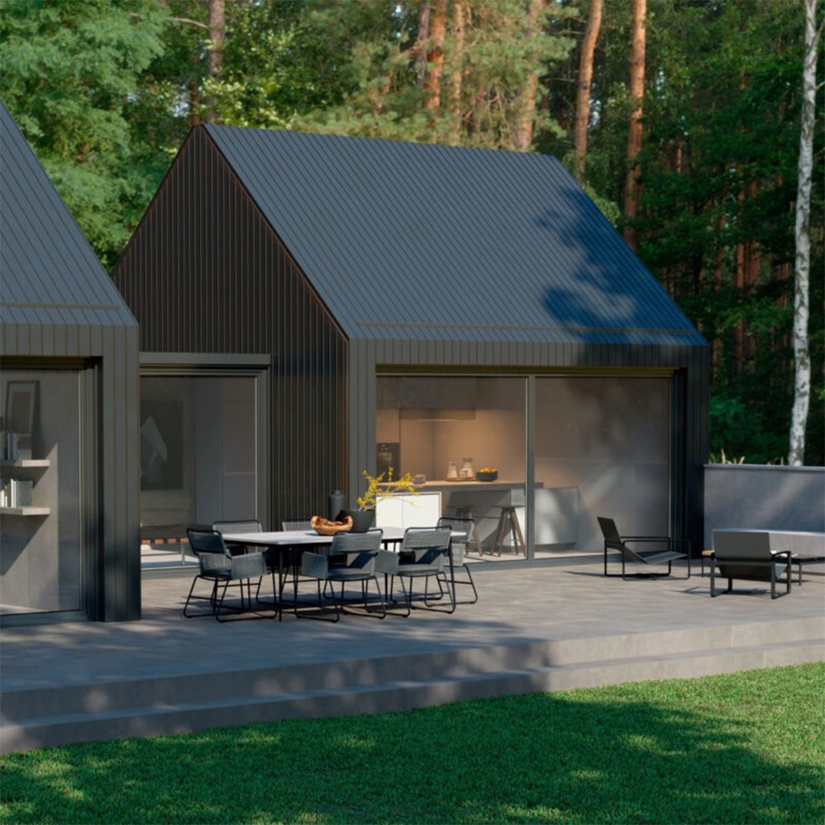 Extérieur avec sol antidérapant en poudre Structure en Crète 60x60