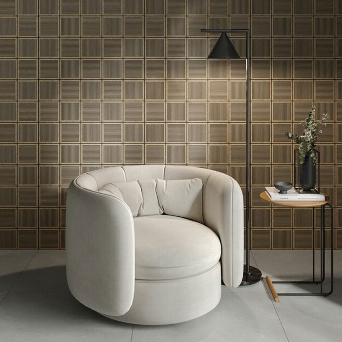 Interior con revestimiento Frame Kuber Oak 30x75