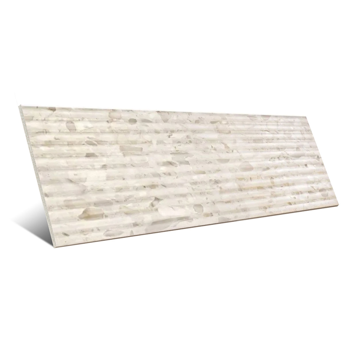 Kanneliertes Beige Terrazzo 40x120 (Kasten 1,44m²)