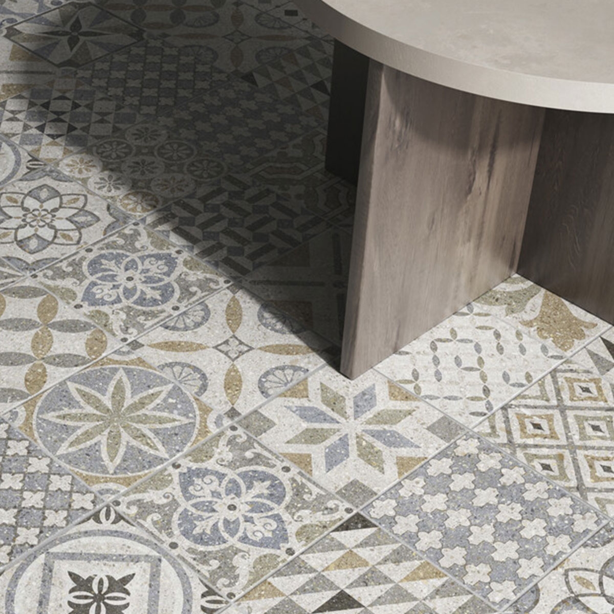 Interior con pavimento Hydra Ducale 60x60