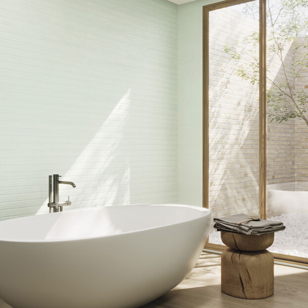 Baño con revestimiento Ikon Sage 60x120 (Caja 2.16m2)