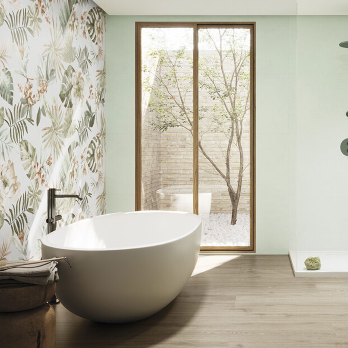 Baño con revestimiento Ikon Paper 60x120