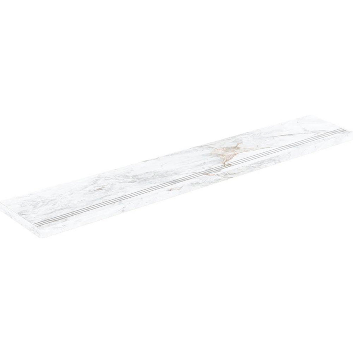 Eckiger Fußabdruck Rückkehr Step Iguazu 1865 Weiß 33x100 (Box 1 Stück)