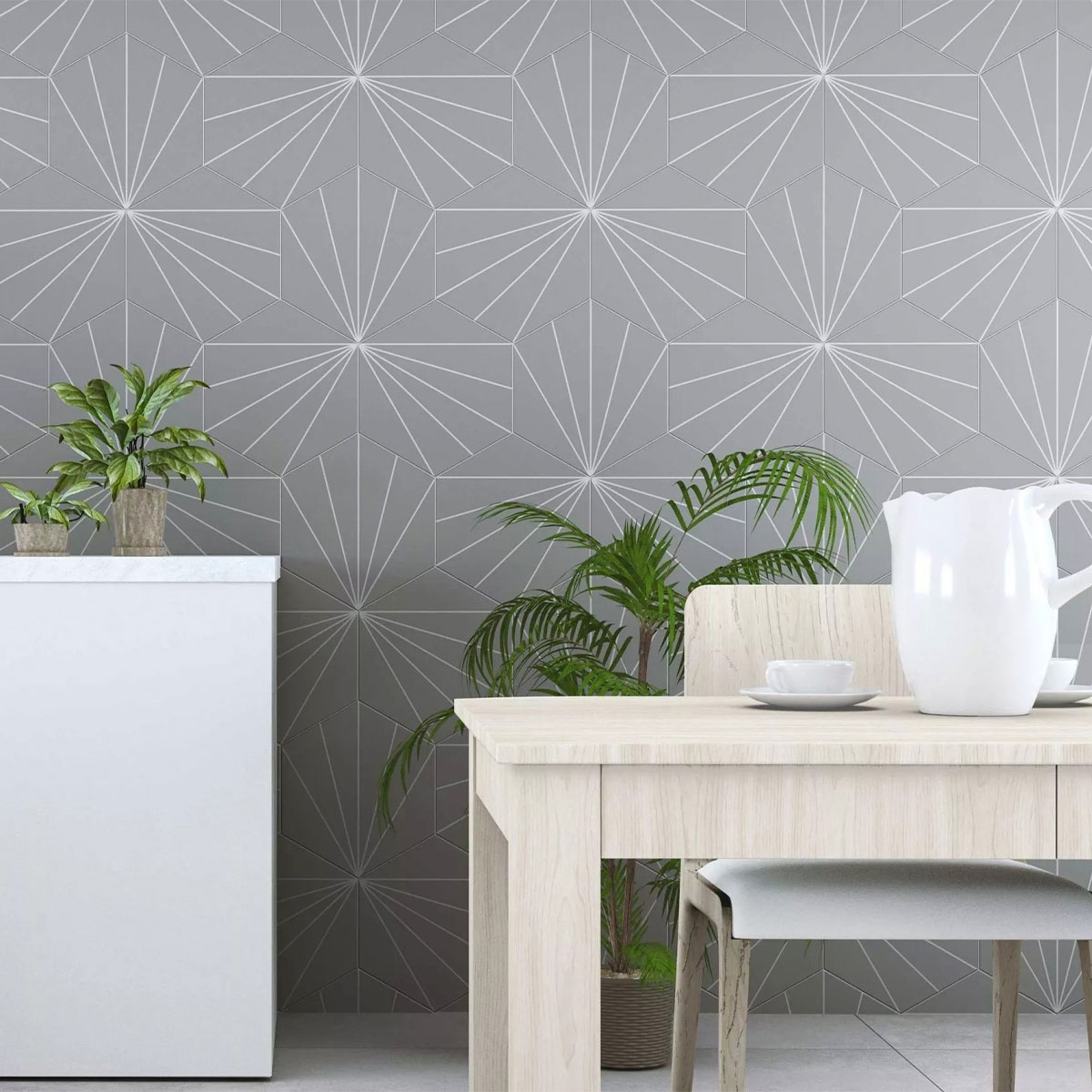 Interior con revestimiento Venus Smoke 28.5x33 (Caja 1m2)