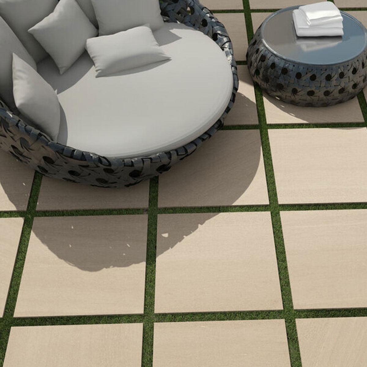 Pavimento imitación piedra Kursaal Ashen Antideslizante 60x60