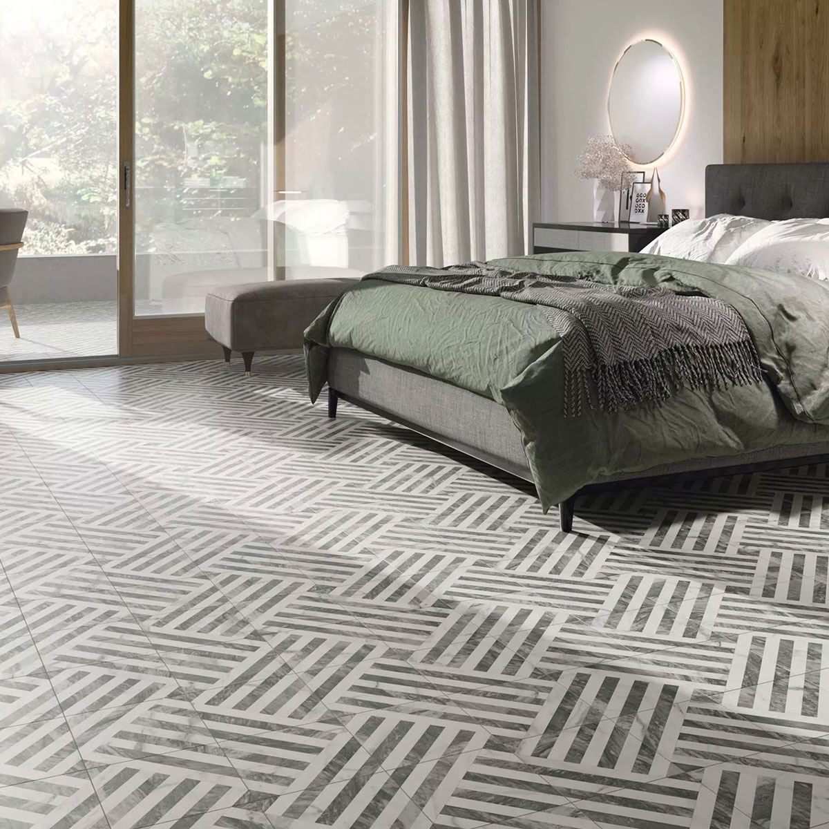 Room with Gatsby Grey Pavement 44x44 (Box 1.37m2)
