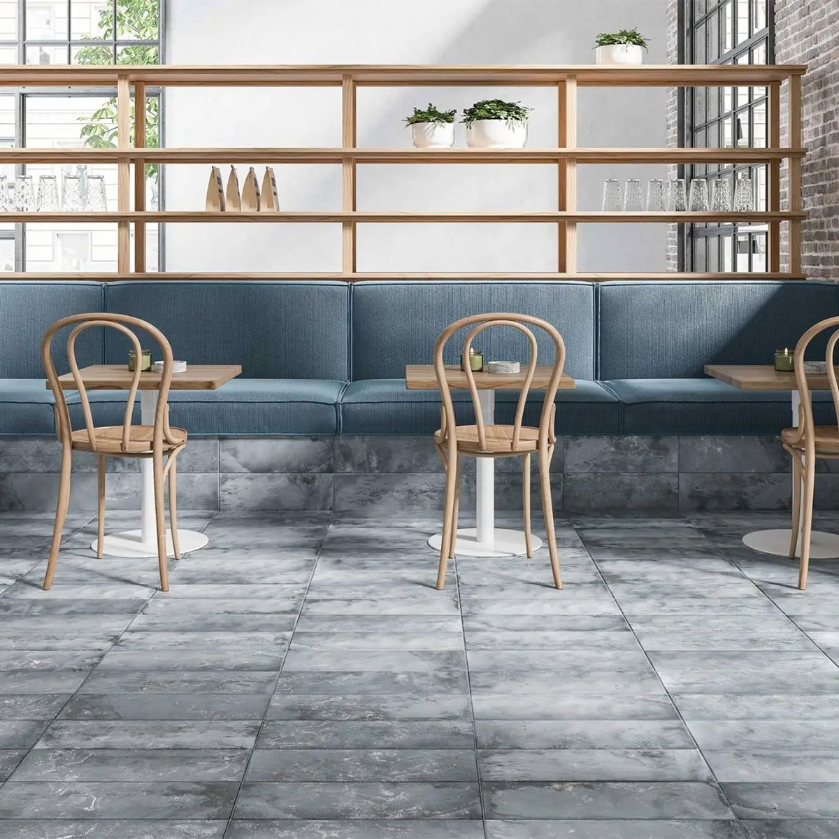 Intérieur avec revêtement Urban Midnight 15x45 (Boîte 1,08m2)