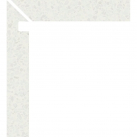 Left Zanquin Obi 1855 White 7.5x50 (Box 8 pieces)