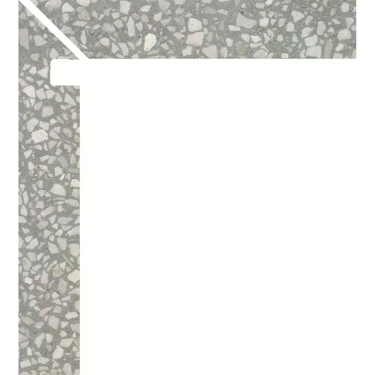 Zanquin Izquierdo Obi 1855 Ceniza 7.5x50 (Caja 8 piezas)