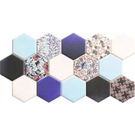 Hex Nouveau Blue 26,5x51 (Caja 0,95m2)