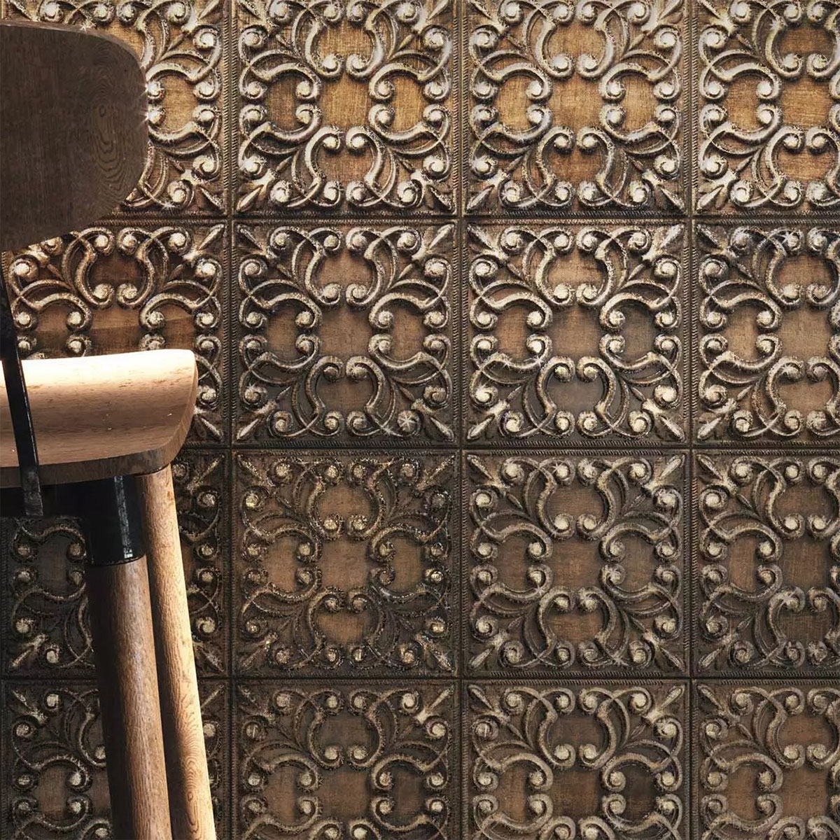 Acabado con Tin Tile Copper 44x44 (Caja 1.17m2)