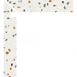 Foto de Zanquin Izquierdo Palazzo 1862 Blanco 7.5x50 (Caja 8 piezas)