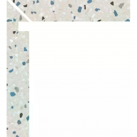 Zanquin Izquierdo Palazzo 1862 Perla 7.5x50 (Caja 8 piezas)