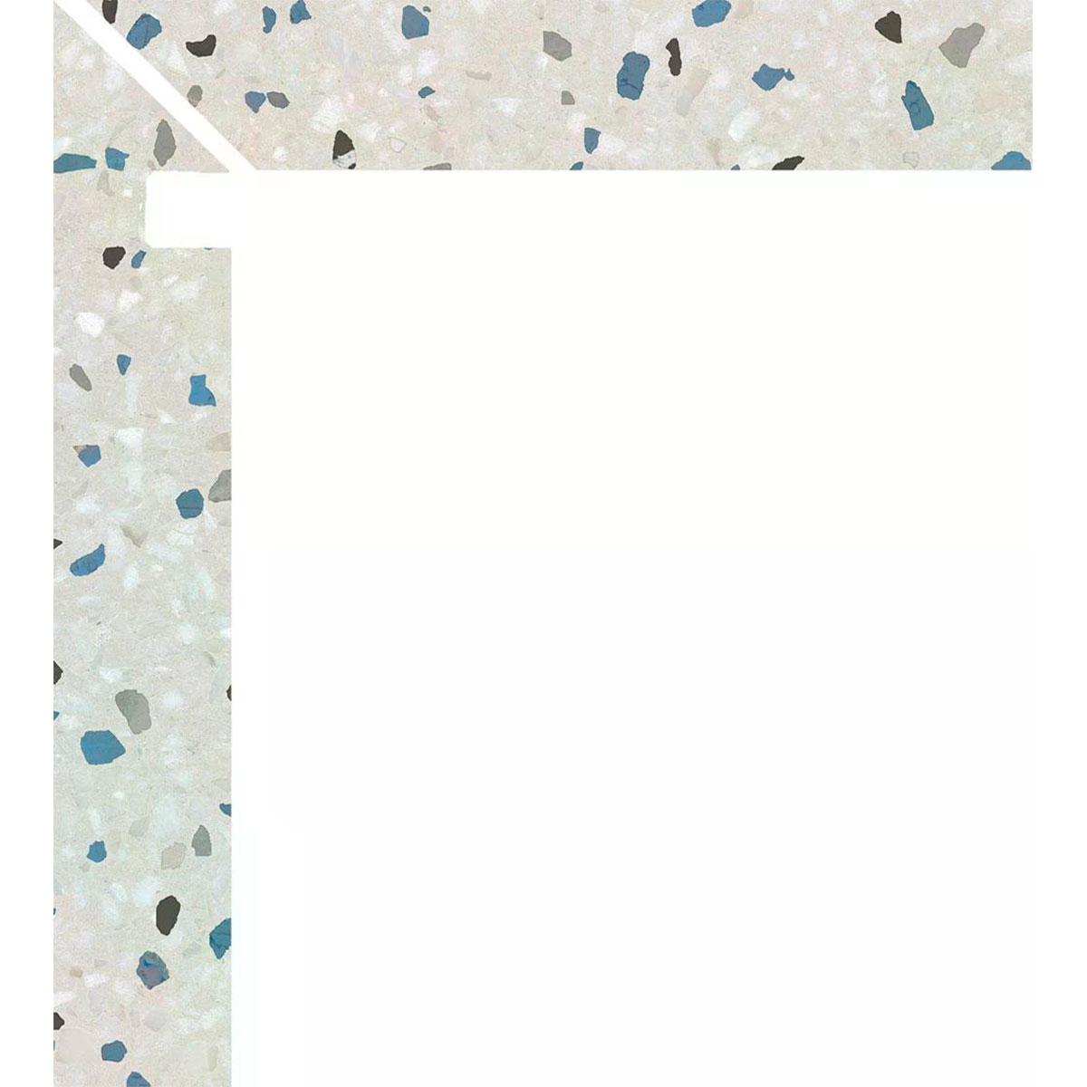 Zanquin Izquierdo Palazzo 1862 Perla 7.5x50 (Caja 8 piezas)