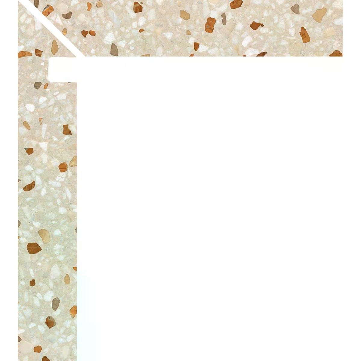 Zanquin Left Palazzo 1862 Cream 7,5x50 (Caixa 8 peças)