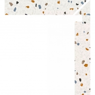 Zanquin Derecho Palazzo 1862 Blanco 7.5x50 (Caja 8 piezas)