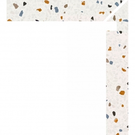 Zanquin Right Palazzo 1862 White 7.5x50 (Box 8 pieces)