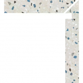 Zanquin Derecho Palazzo 1862 Perla 7.5x50 (Caja 8 piezas)