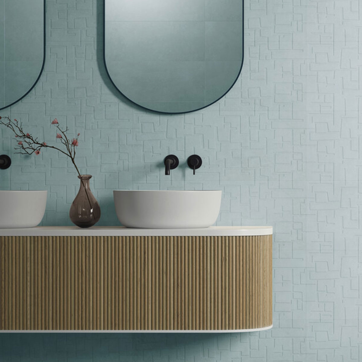 Baño con revestimiento Lisbon Town Sky Mate 30x75