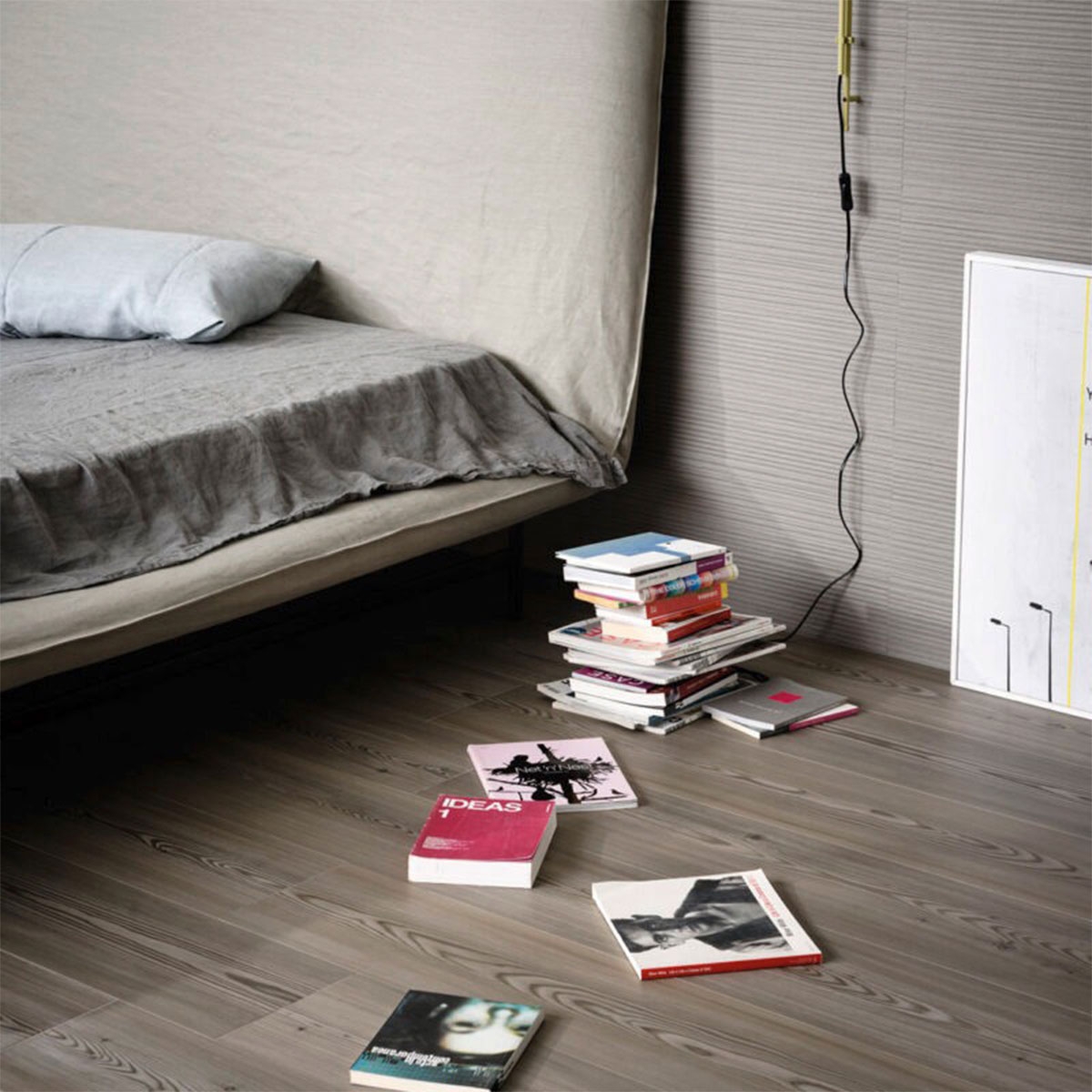 Salle 3D Antracite de la Spatule Materika avec revêtement 40x120