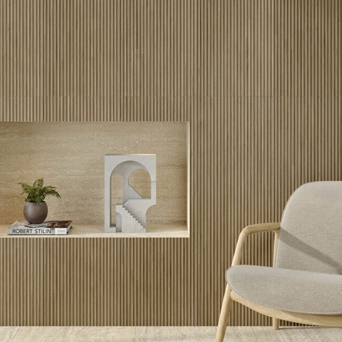 Innenraum mit Marlen-Lamellen-Mutter 40x120-Beschichtung