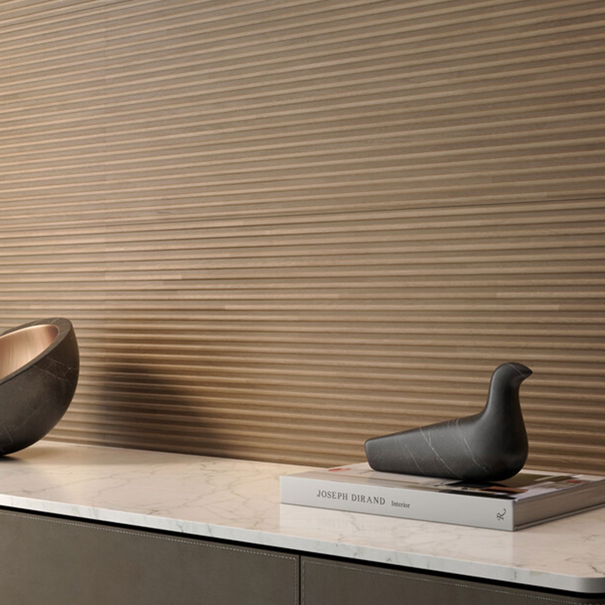 Marlen Slat Nut 40x120 Holzimitationsbeschichtung