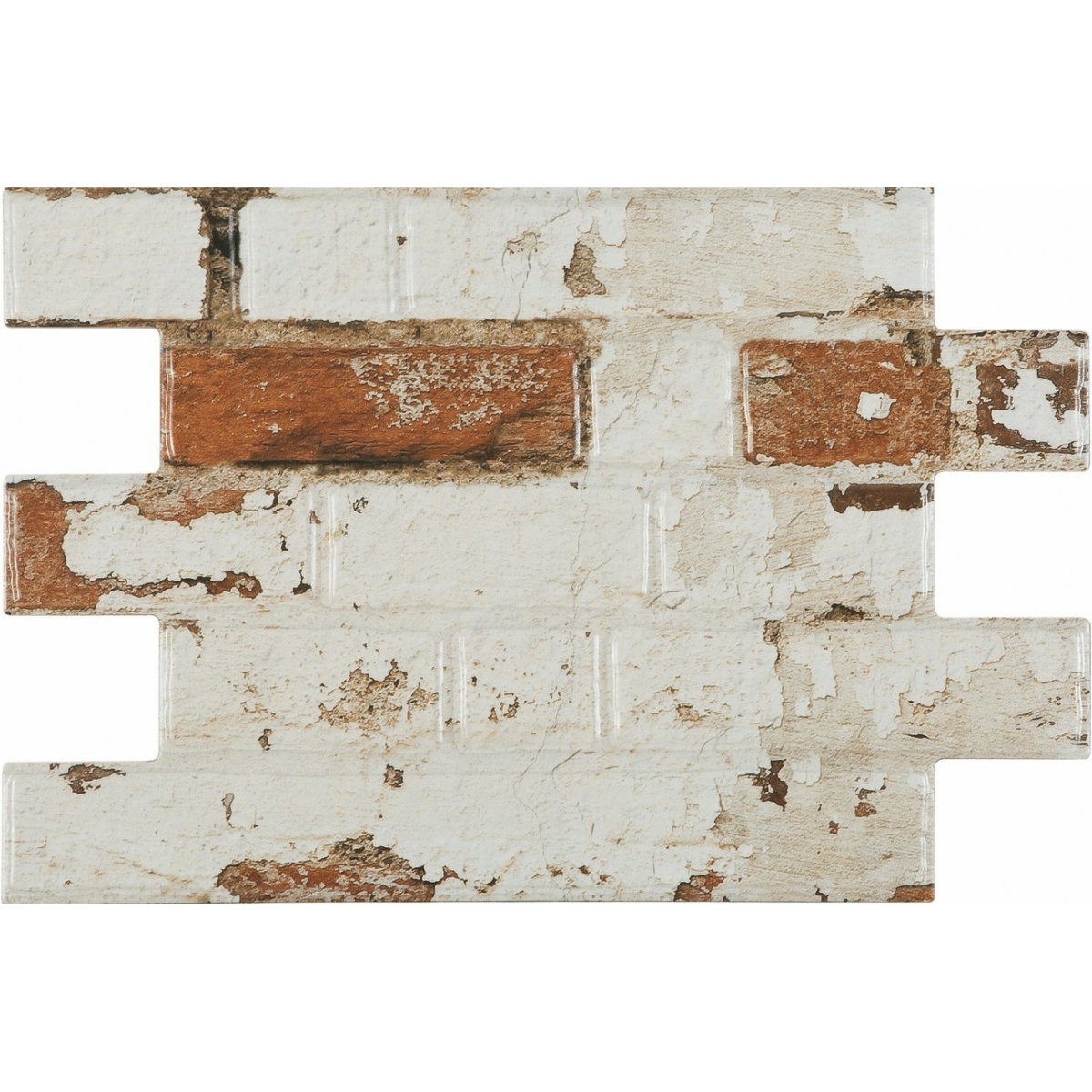 Old Caravista Rote Backstein-Imitationsverkleidung (Schachtel mit 1,31 m²) Rot – Old Caravista Collection von Bestile