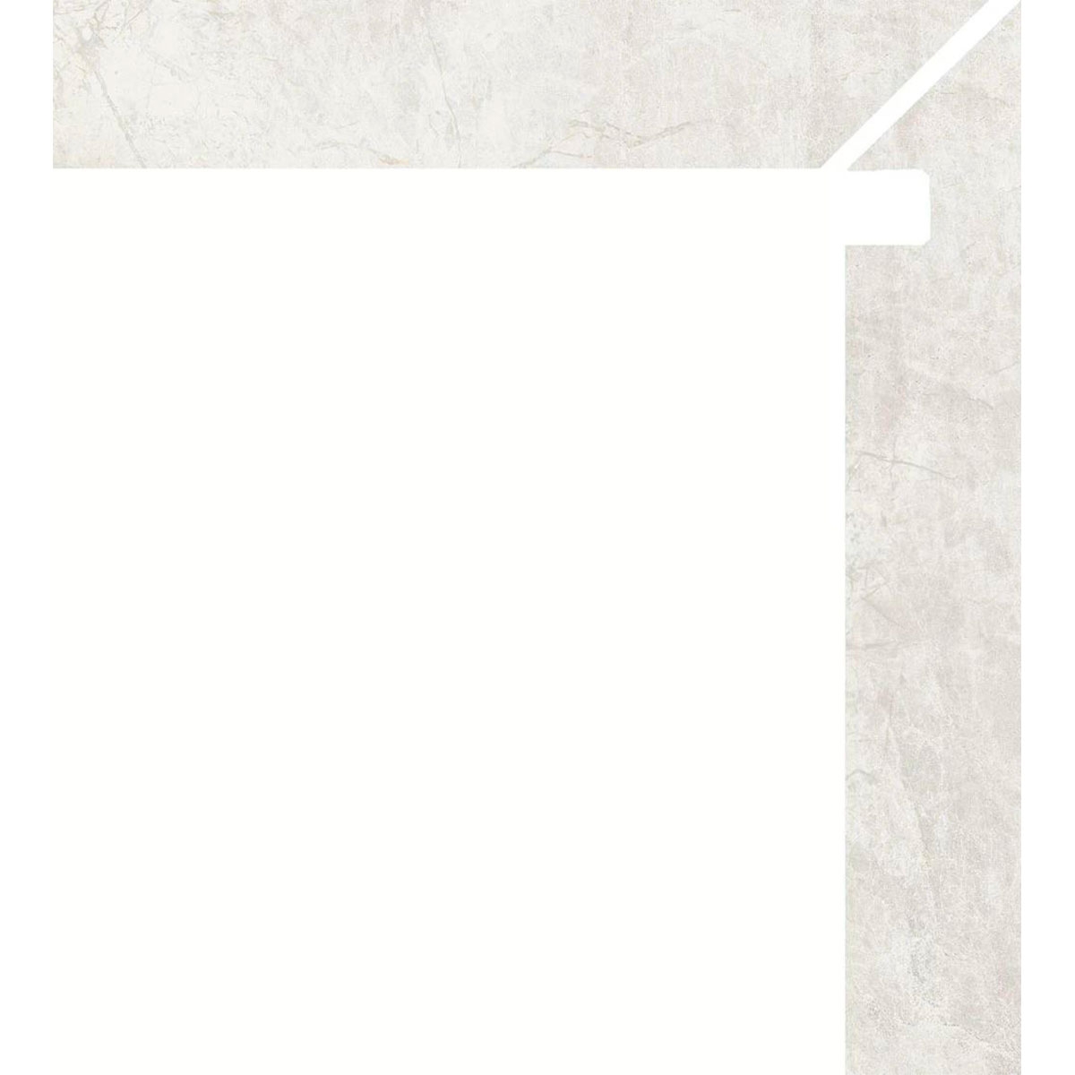 Zanquin Derecho Támesis 1850 White 7.5x50 (Caja 8 piezas)