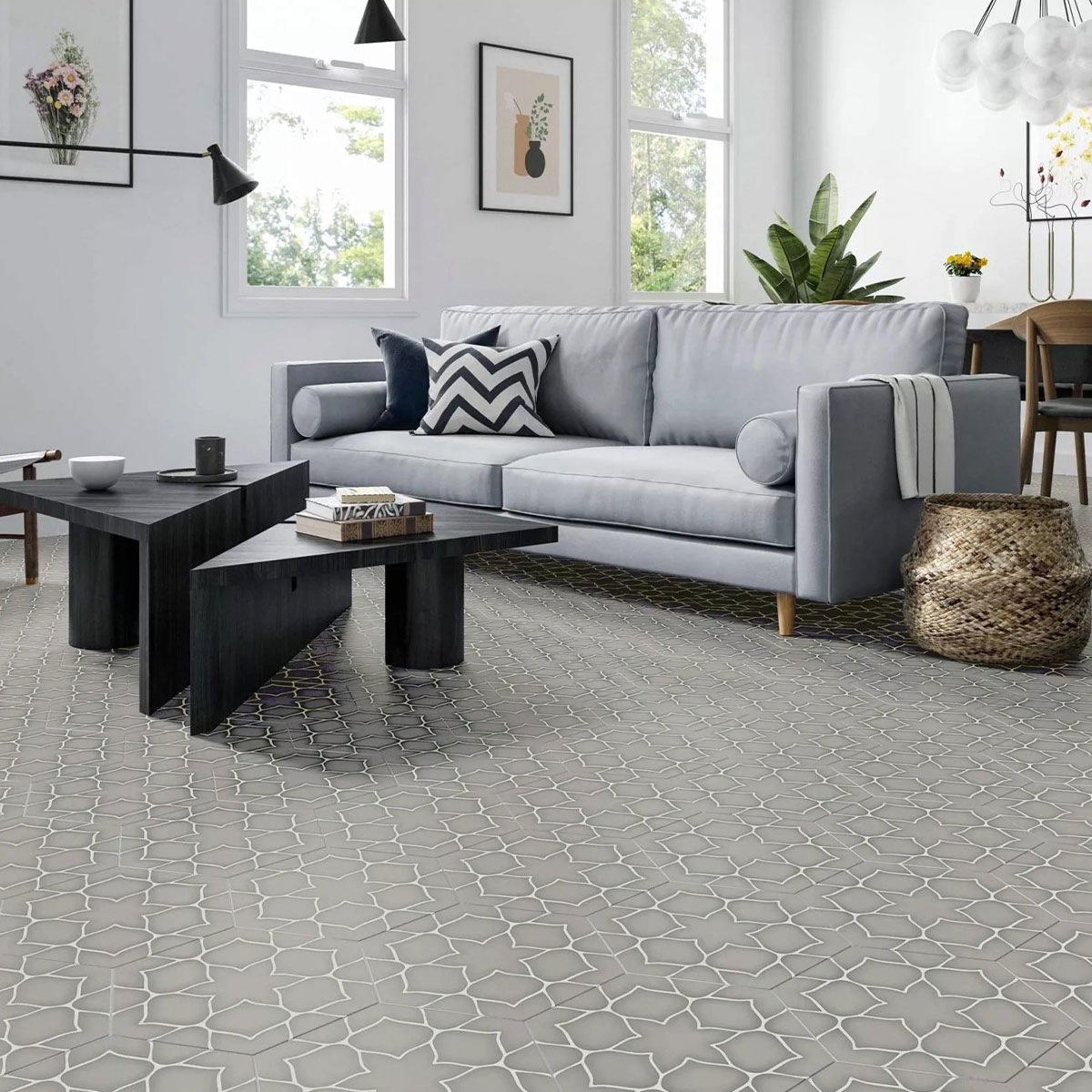 Interior with Kerala Grey flooring 28.5x33 (Box 1.00m2)