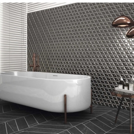 Foto de Diamond Waves Anthracite 70x40 (Caja 0.84m2)