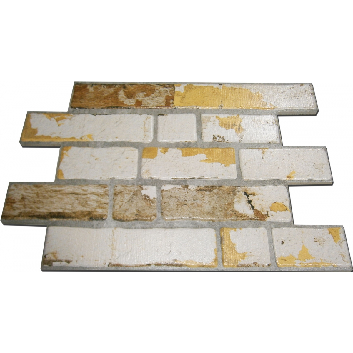 Revêtement mural imitation brique ocre ancienne Caravista (Boîte 1.31 m2)