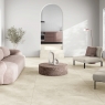 Interior con pavimento Noa Sand 60x120