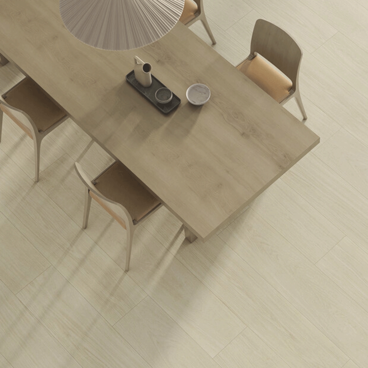 Interior con pavimento Odessa Cream 30x120 (Caja 1.80m2)