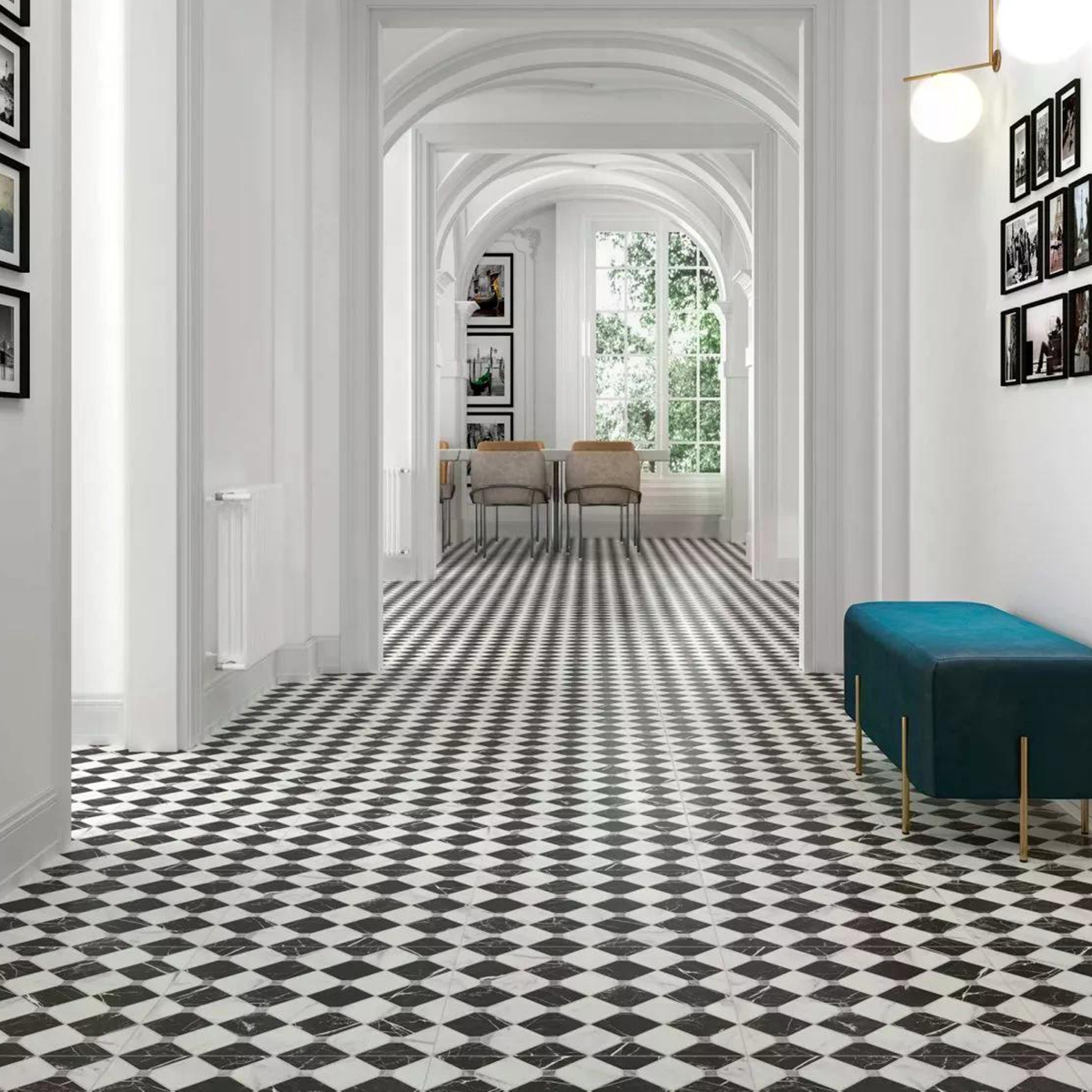 Interior con Pavimento Firenze 44x44