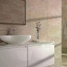 Baño con Revestimiento Ontario Deco Beige 31x56 (Caja 1.21m2)
