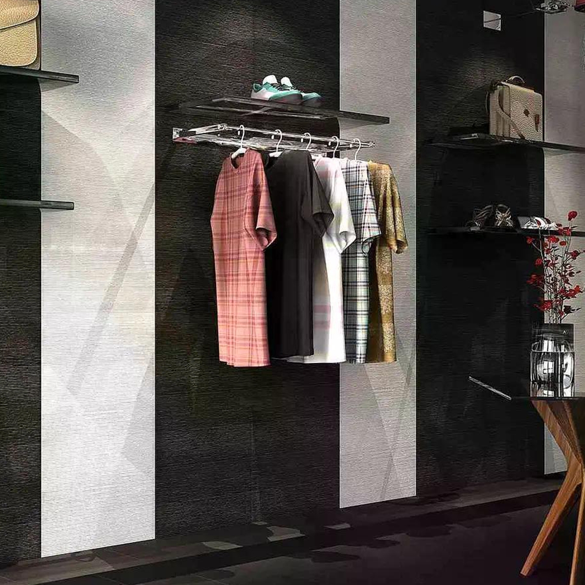 Boutique com revestimento Ontario Deco Anthracite 31x56