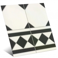 Oxford Black Border 33x33 (Caixa 1m2)