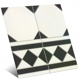 Oxford Black Border 33x33 (Caixa 1m2)