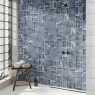 Baño con revestimiento Sabine Blue 15x15