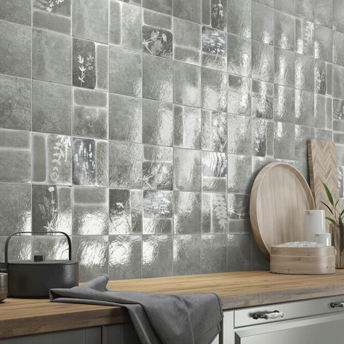 Interior con revestimiento Sabine Grey 15x15