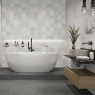 Baño con revestimiento Seal Grey 30x60