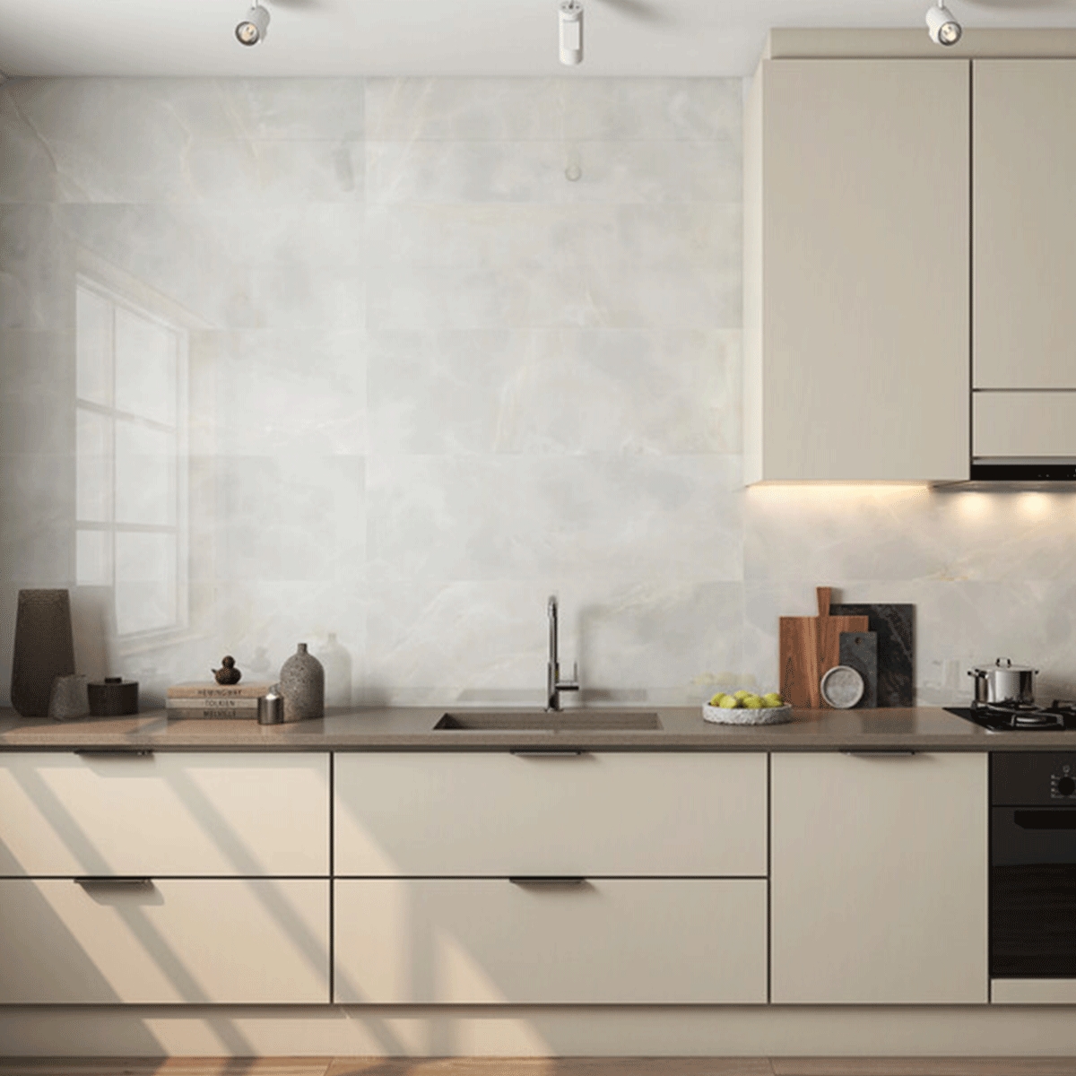 Interior con revestimiento Selene Natural Pulido 60x120