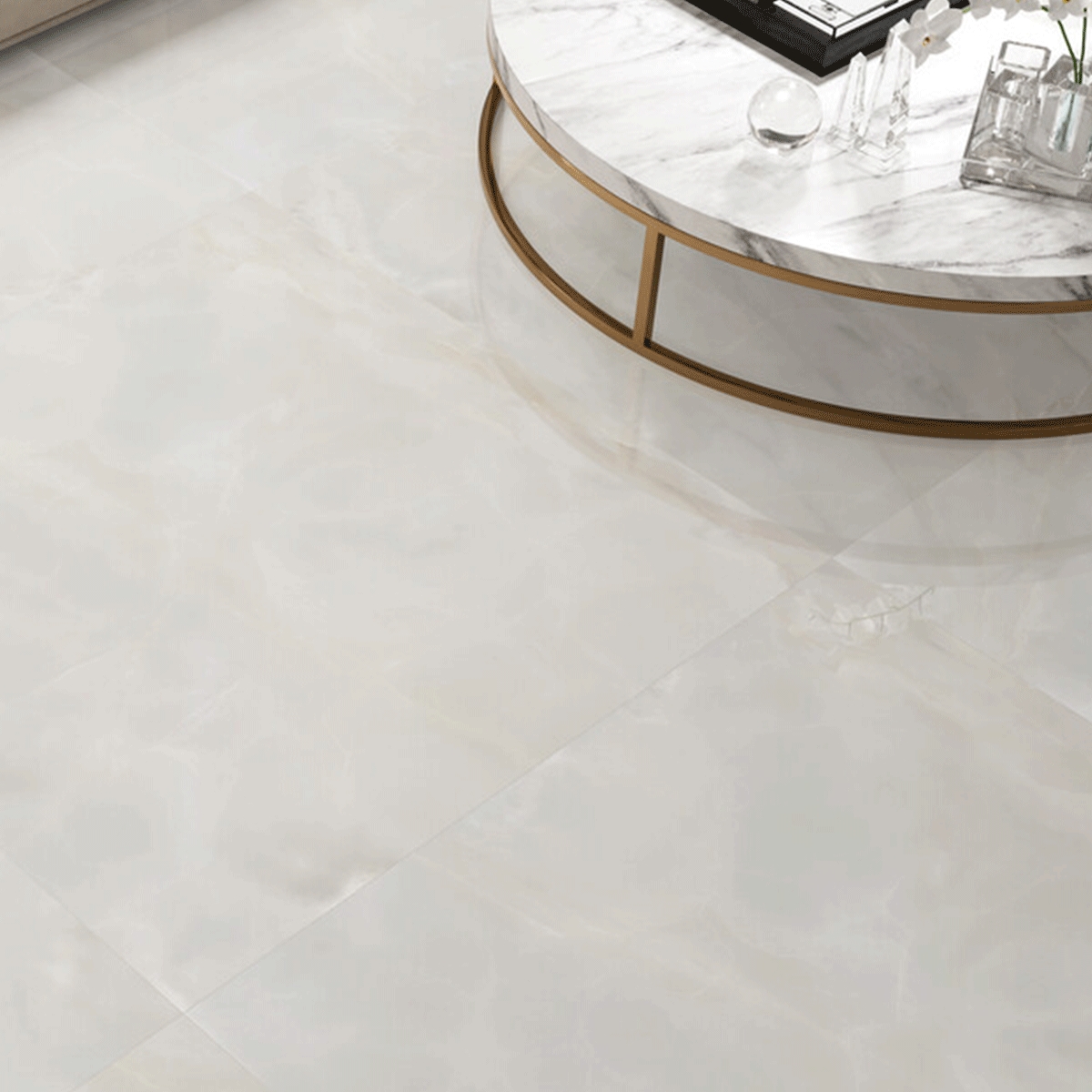 Pavimento imitación mármol Selene Natural Pulido 120x120