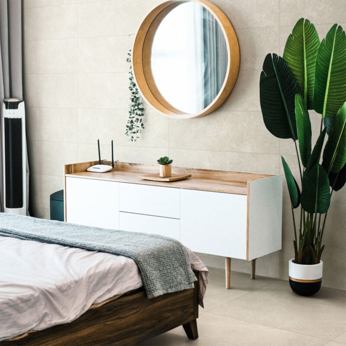 Interior com pavimento Stream Ivory 75x75